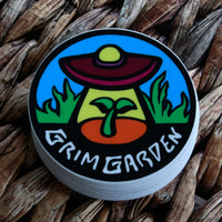 Grim Garden 2" Circular Vinyl Die-Cut Official Logo Sticker-Grim Garden