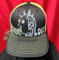 "Smoke Loud" Custom 1-of-1 Trucker Hat-Grim Garden