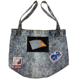 "For the Birds" Patched Beach Bag
