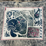 "For the Birds" Patched Beach Bag