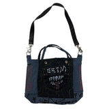 "Grim Glare" Upcycled Denim Handbag