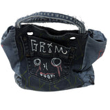 "Grim Glare" Upcycled Denim Handbag