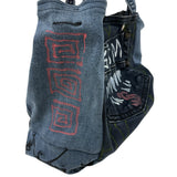 "Grim Glare" Upcycled Denim Handbag