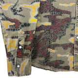 "Bleeding Camo" Custom Army Button Down