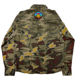 "Bleeding Camo" Custom Army Button Down