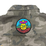 "Bleeding Camo" Custom Army Button Down