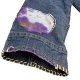 "Growlight Hex" Custom Hooded Denim Jacket