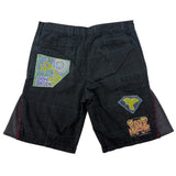 "Insomniac" Plaid Patchwork Shorts