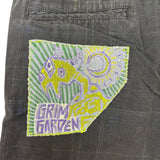 "Insomniac" Plaid Patchwork Shorts