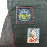 "Insomniac" Plaid Patchwork Shorts