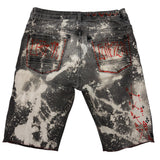 "Last Match" Patchwork Shorts