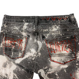 "Last Match" Patchwork Shorts