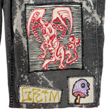 "Last Match" Patchwork Shorts