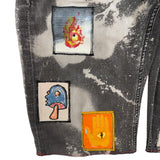 "Last Match" Patchwork Shorts