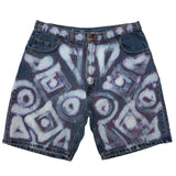 "Midnight Ripple" Denim Shorts