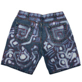 "Midnight Ripple" Denim Shorts
