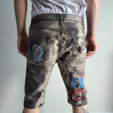 "Cold Brew" Jorts-Grim Garden