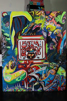 Original Acrylic Painting on Wood Panel - Grim Garden