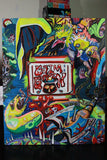 Original Acrylic Painting on Wood Panel - Grim Garden