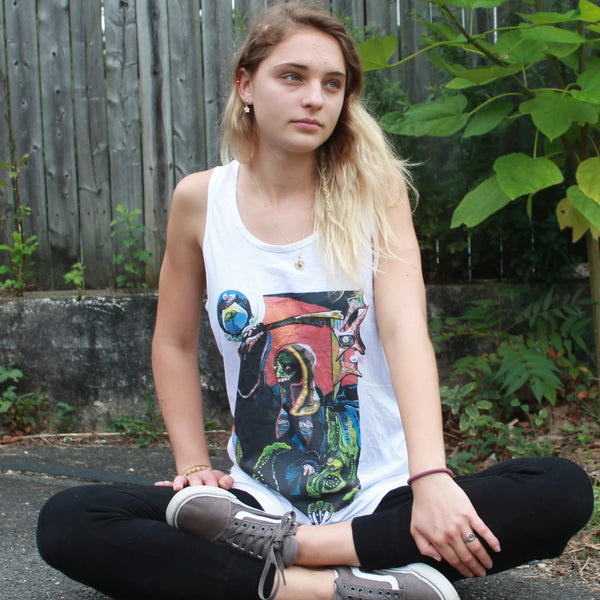 Grim Garden Premier "Crocodile Death" Print Tank Top - Grim Garden