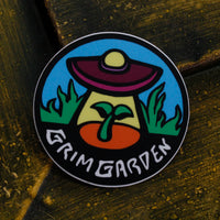 Grim Garden 2" Circular Vinyl Die-Cut Official Logo Sticker-Grim Garden