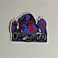 3"x2" Weatherproof Vinyl "Demon Cup" Sticker-Grim Garden