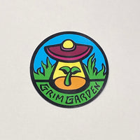 3" Round Grim Garden Logo Magnets-Grim Garden